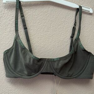 SKIMS Olive Green Underwire Bra